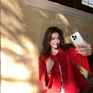 IN MOSAIC(REMAIN)-意红定制亚麻人丝绣花新中式国风短外套266122