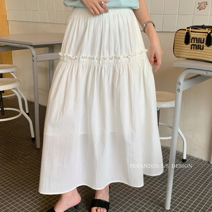SUSAN 夏上新本命白月光韩系甜美高腰显瘦半身裙TW983