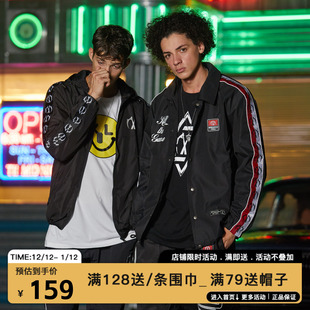 MIRACLE 串标织带教练夹克潮牌宽松休闲运动外套 KILL秋冬新款