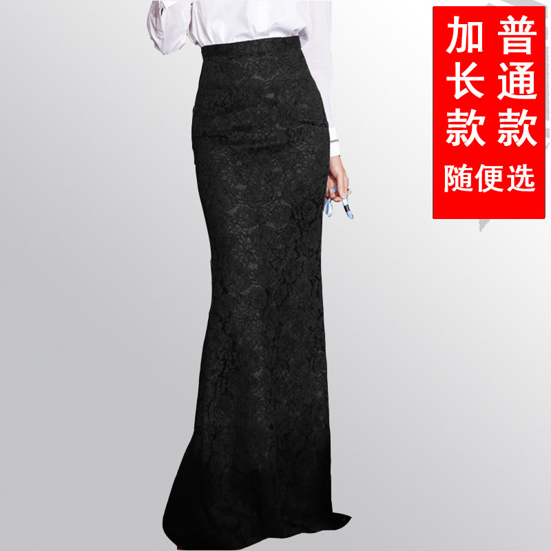 空蕾丝超长拖地显高瘦礼服