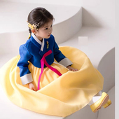 白雪公主原创设计女童汉服套装 朝鲜服延吉服饰汉服韩服爆款 表演