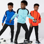 秋冬男童外套球衣小学生比赛出场队服 套装 儿童足球训练服长袖 长裤