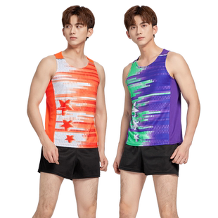 田径训练服男定制长跑比赛服装体考运动背心短跑马拉松跑步套装女