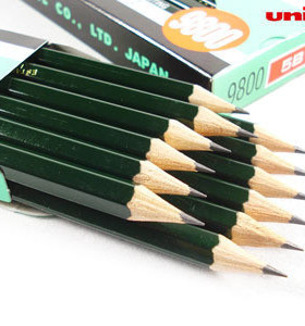 正品三菱9800绘图铅笔unii绘画素描6H5H4H3H2HHB2B3B4B5B6B套装