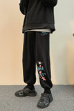 2021新款男女ins潮中性加绒加厚宽松抽绳束脚休闲裤卫裤/，男装休闲裤，星座608A