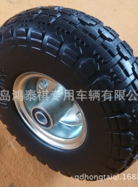 厂家生产批发PU发泡轮 10寸3.50-4  聚氨酯轮 货仓车工具车轮
