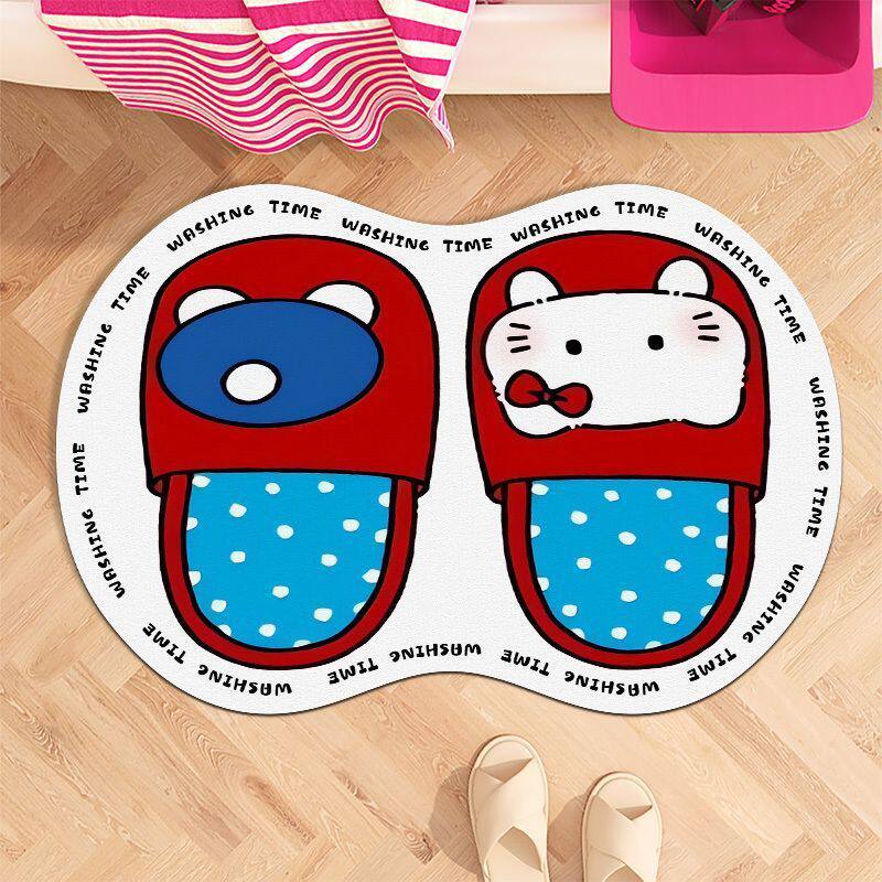 HelloKitty可爱软硅藻泥浴室地垫吸水防滑卫生间地毯吸水垫脚垫