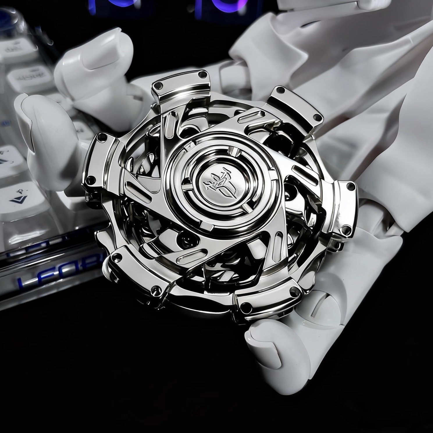 躁动法环联动不锈钢指尖陀螺玩具