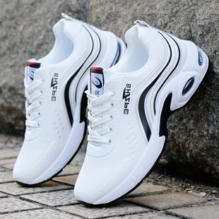 男2020新款 软底防臭跑步鞋 皮面防水男士 轻便百搭潮鞋 休闲鞋 运动鞋