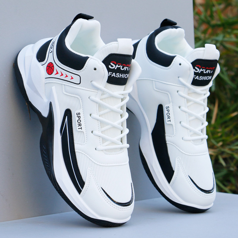 2026新款篮球鞋春夏季高帮网面透气运动鞋防滑百搭白色学生跑步鞋