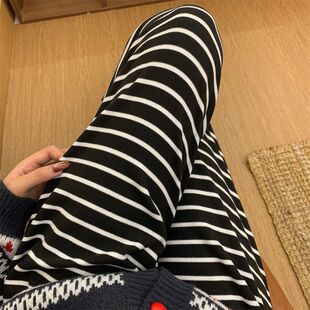 加厚德绒胖mm仙女宅宅裤女秋冬季宽松懒人睡裤长裤子松紧腰休闲裤