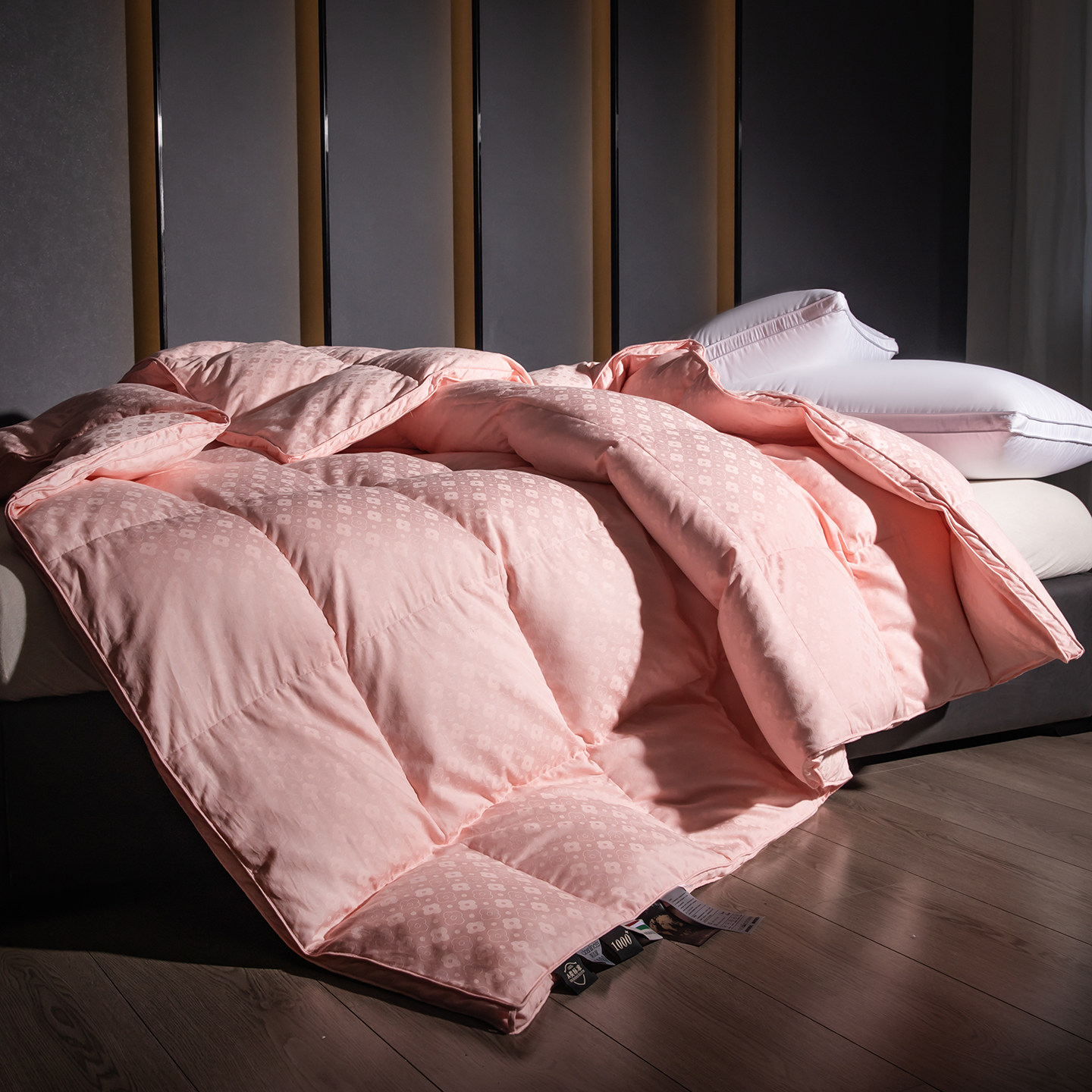 高端全棉双层羽绒被壳被套自充绒自己填充半成品羽绒被专用内胆套