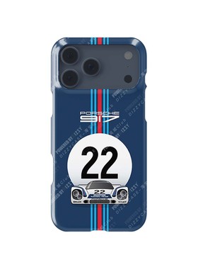 DIZZY 勒芒22号赛车马天尼配色917同款涂装半包全包双层 手机壳 适用于保时捷马天尼车队