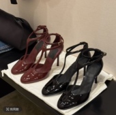 气质通勤细跟高跟鞋 2026法式 女时尚 圆头脚腕扣带包头凉鞋 新款