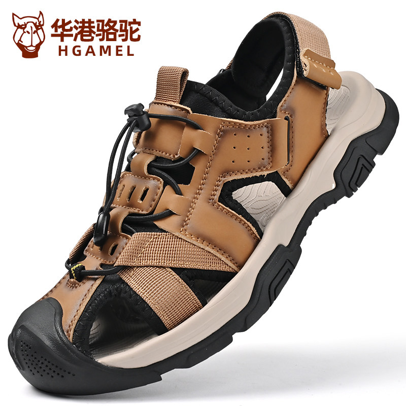 【正品保障】头层牛皮运动凉鞋