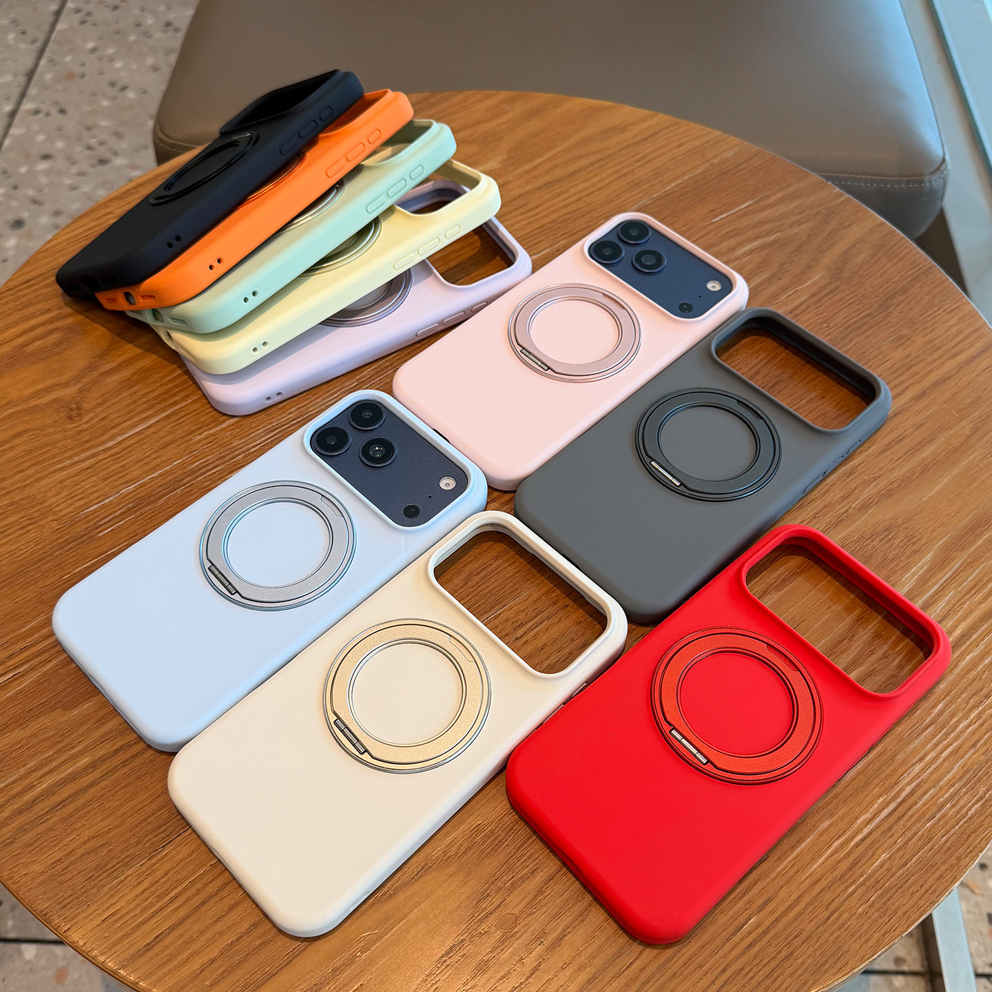 液态支架适用苹果17promax手机壳iPhone16Pro新款硅胶软壳17支点15纯色全包14简约高级感13p防摔保护套12情侣