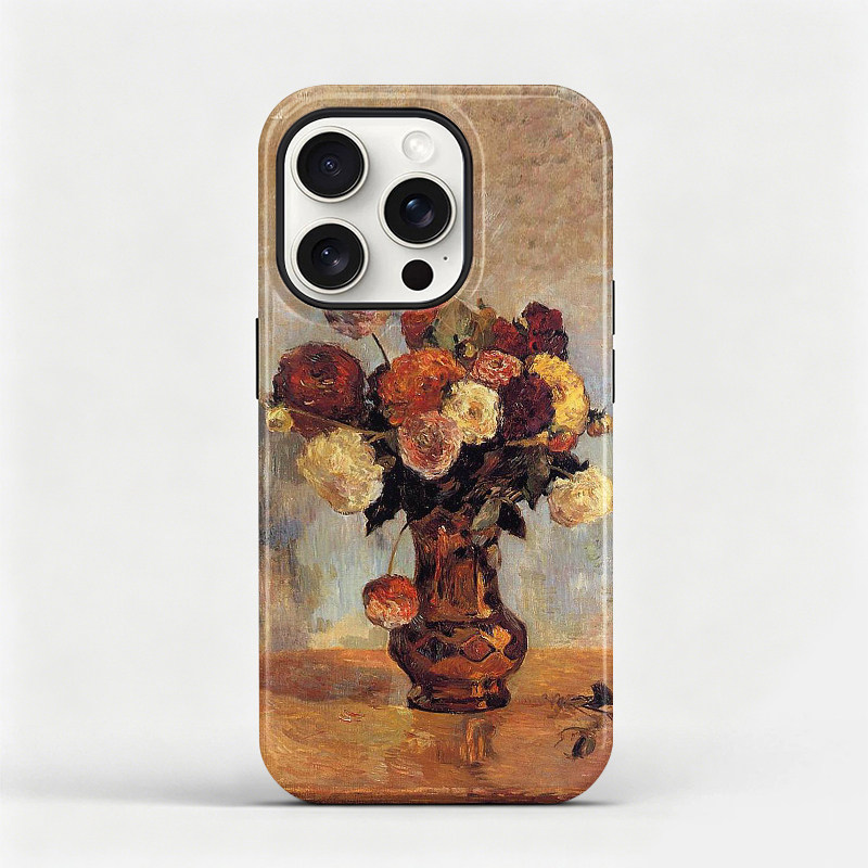 保罗高更油画适用iphone17promax手机壳苹果16plus全包软壳艺术花朵15防摔保护套轻奢14磁吸磨砂13小众12高级