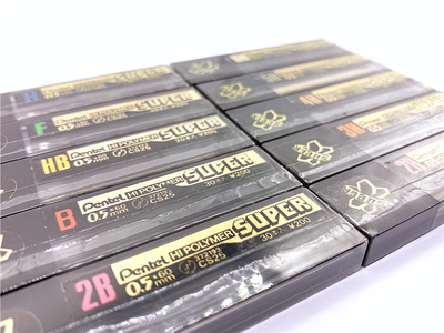 80年代绝版pentel派通高端铅芯