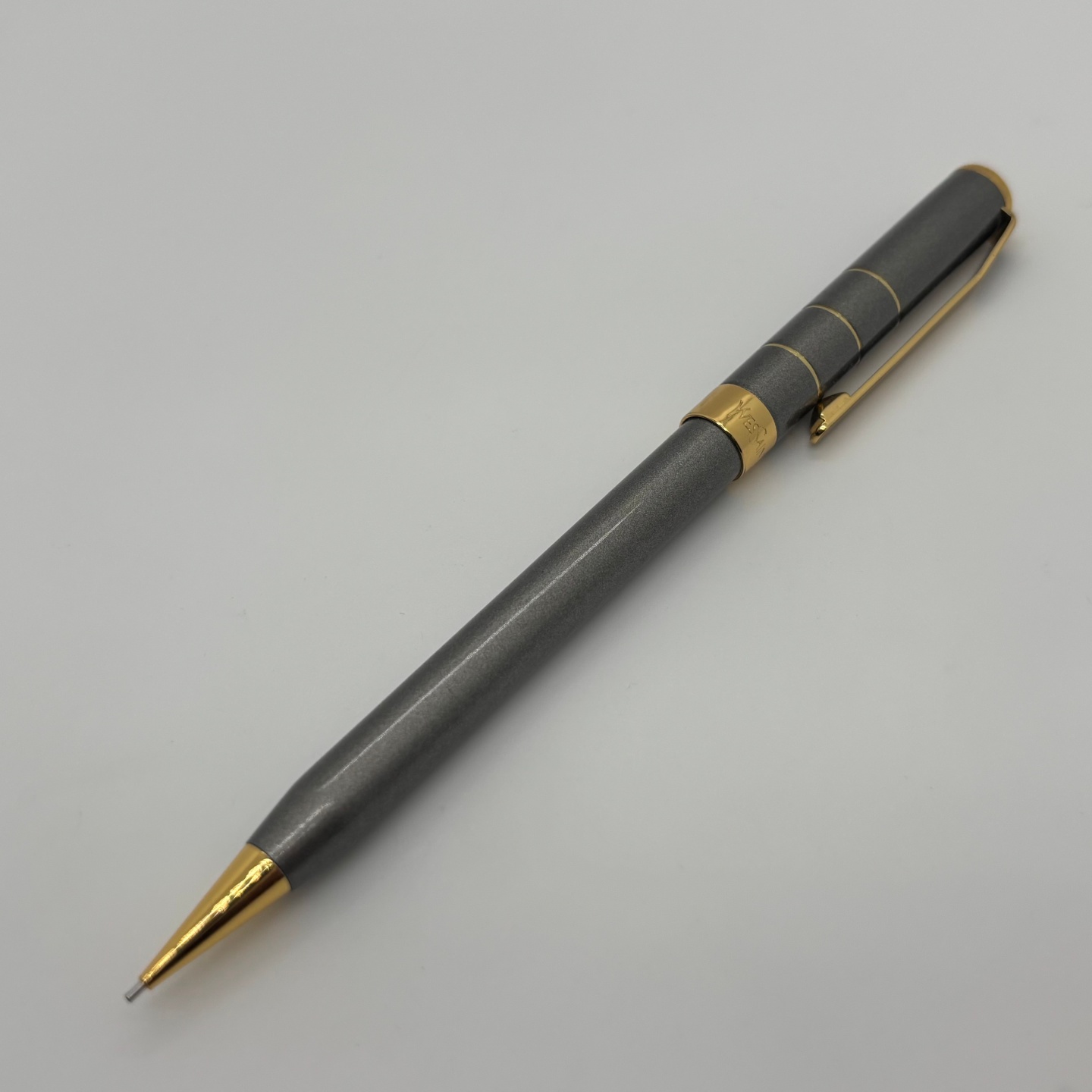 绝版老款经典1990年代日本圣罗兰YSL全金属按压出芯自动铅笔0.5mm