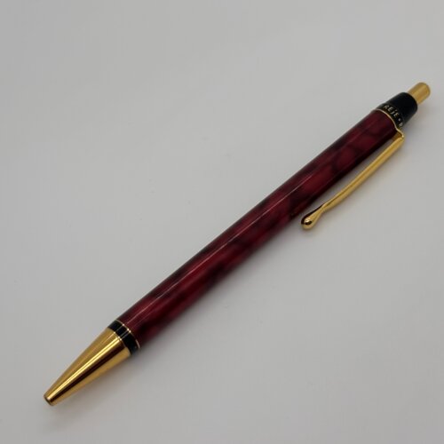 中古老款非全新90年代日本PILOT百乐REJE树脂轻便按压出芯圆珠笔