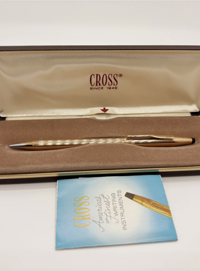 80年代CROSS高仕1/20包14K金classic旋转出芯卡匣式自动铅笔0.5mm
