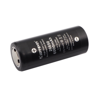 可15A放电  Keeppower IMR26650 6000mAh动力电池  烧丝台 锂电池