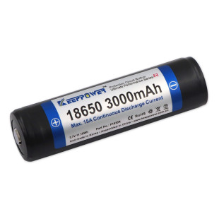 Keeppower带保护板 大电流R系列 18650 3000mAh P1830R 电池