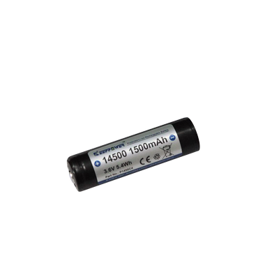 新款 Keeppower 14500 1500mAh 3.6v手电筒电池 超大容量 P1450C4