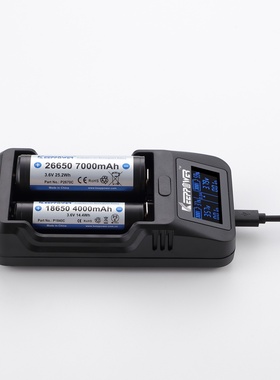 Keeppower L2 LCD锂离子智能双槽26650/18650/18500/16340 充电器