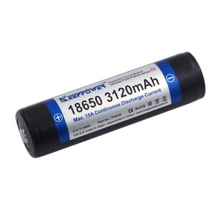 Keeppower 带保护板 大电流R系列 18650 3120mAh P1831R 充电电池