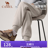 抗静电科技蓄热锁温休闲束脚裤 女2024春秋新款 卫裤 骆驼户外抓绒裤