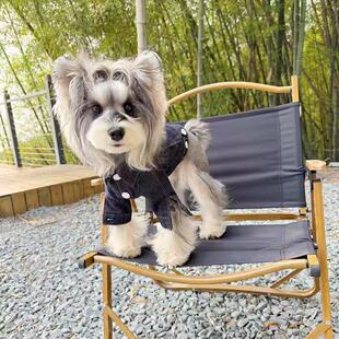 小狗狗春秋冬季宠物衣服海棠牛仔夹克小型犬约克夏马尔济斯