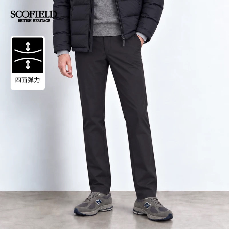 预售【四面弹】SCOFIELD男士秋冬直筒休闲裤商务通勤西裤26年新款