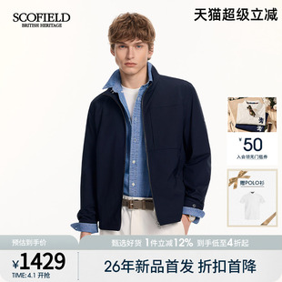 休闲外套通勤时尚 SCOFIELD男装 26年春季 新品 立领夹克男 都市短款