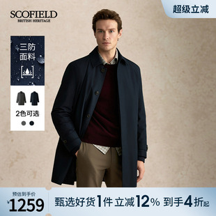 【三防】SCOFIELD男装25年秋冬新款复古风时尚潮流中长款风衣外套