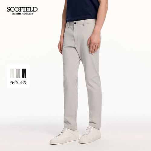 SCOFIELD男装26年新品直筒裤长绒棉日常通勤商务长裤休闲裤男