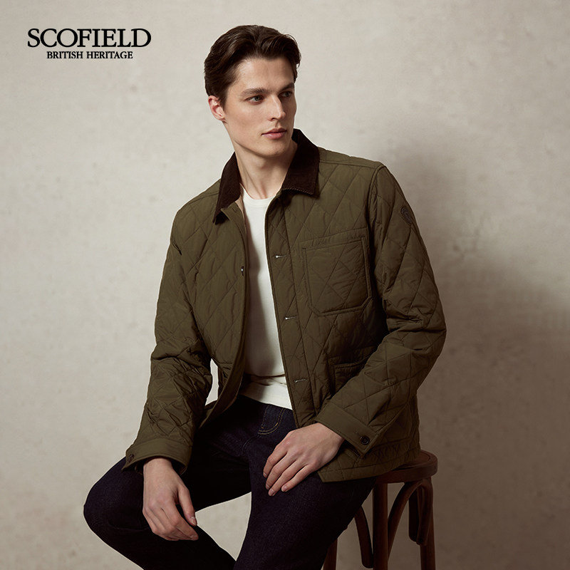 SCOFIELD男装春秋新款衬衫式夹克工装时尚休闲简约棉服外套