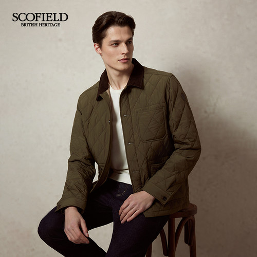 SCOFIELD男装春秋新款衬衫式夹克工装时尚休闲简约棉服外套