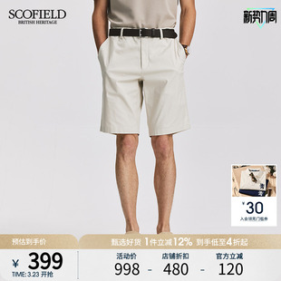 子商务休闲短裤 SCOFIELD男装 通勤简约裤 直筒五分裤 夏新款