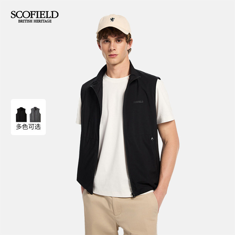 SCOFIELD男装26年夏季新款休闲时尚潮流叠穿山系舒适背心马甲