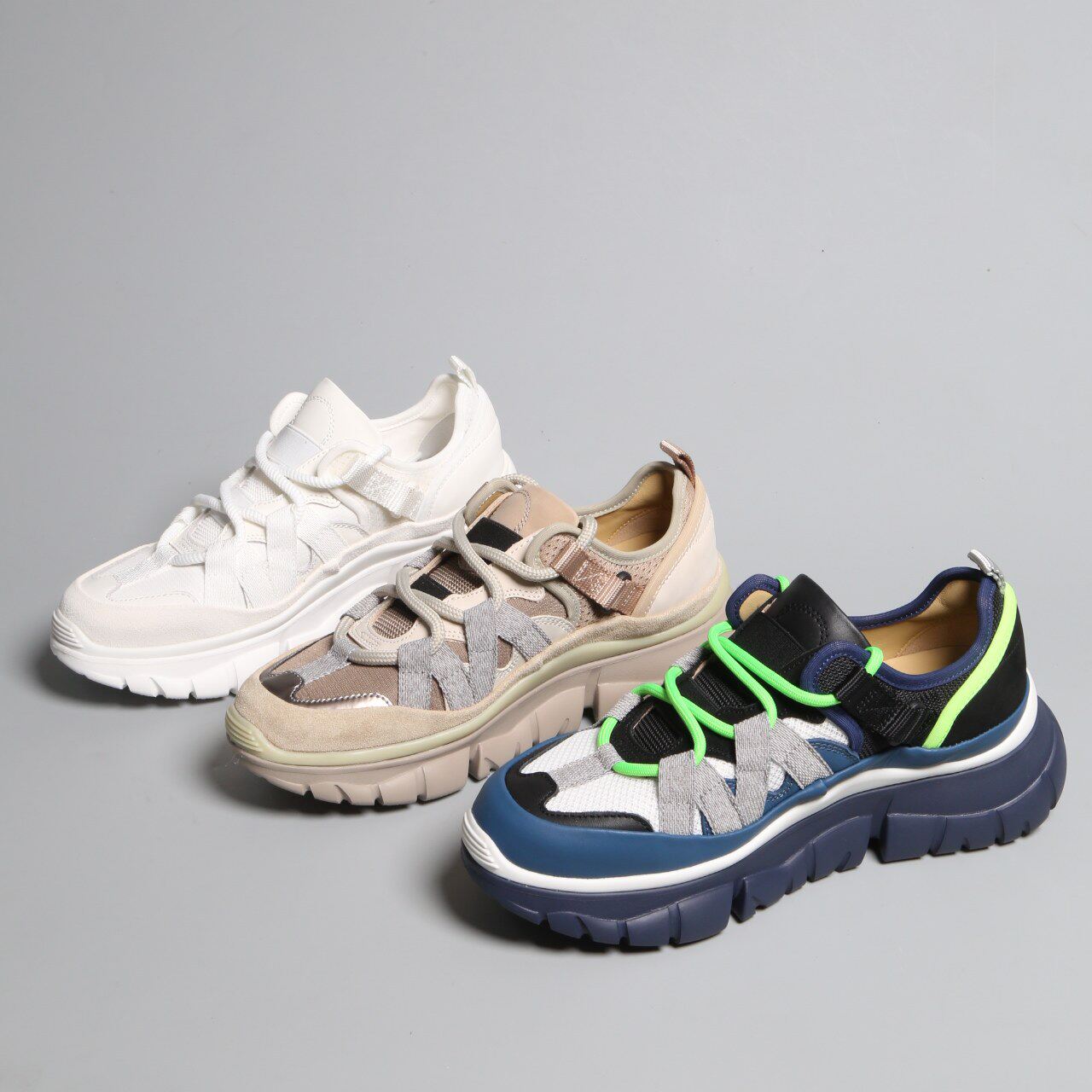 巴黎 台版舒服不重双层底系带牛皮面运动鞋休闲鞋波鞋老爹鞋