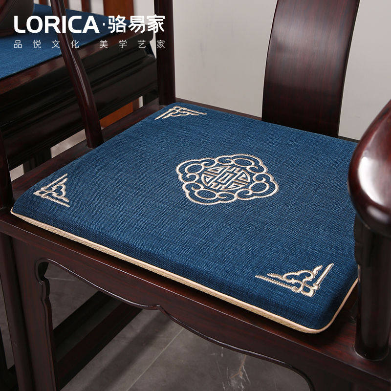 棉麻北京新中式刺绣坐垫