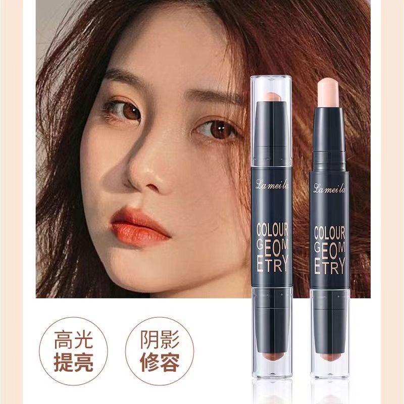 正品修容棒双头两用高光侧脸粉阴影粉鼻影笔防水遮瑕卧蚕初学者。