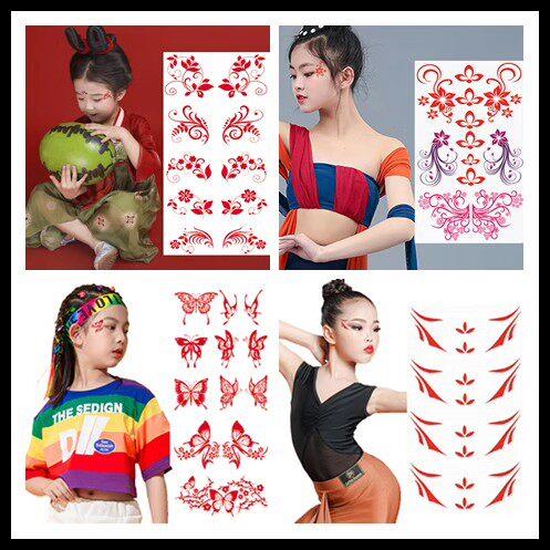 儿童专用的贴纸眉心贴 六一表演舞台妆脸妆脸角眼角贴