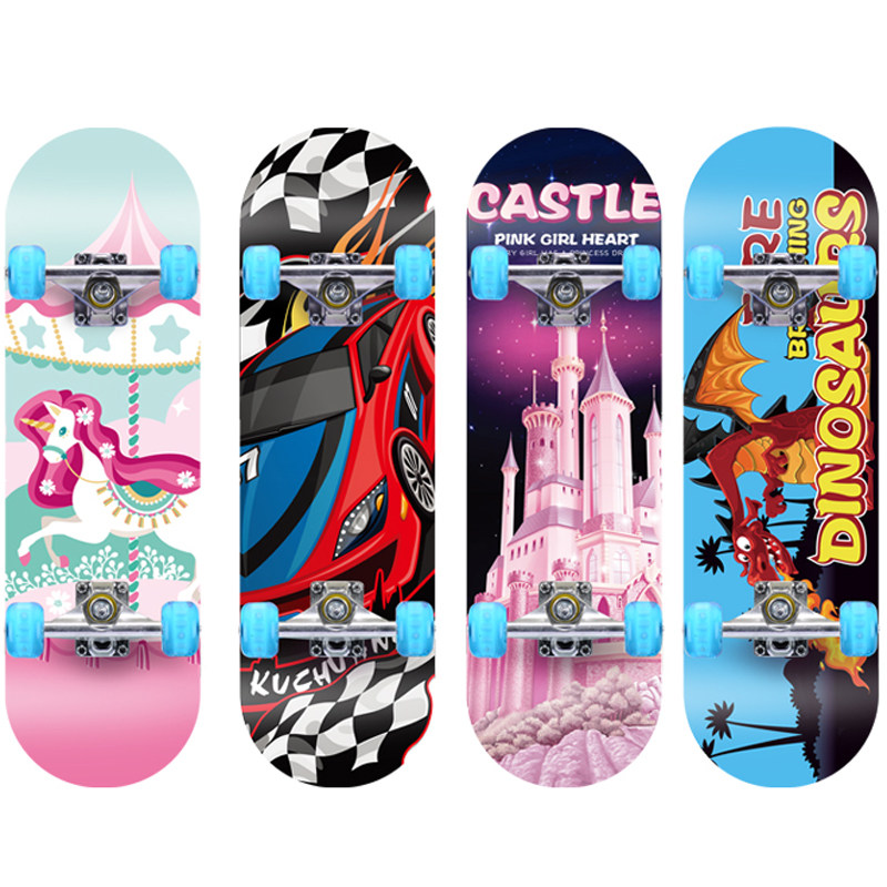 华板车儿童滑板6-12岁男孩女童滑板四轮闪光小学生滑板幼儿滑板车|msdalam kategori Toy/bayi/teka-teki/blok bangunan/model, bayi/Kanak-kanak skating, Skateboard/Skateboard - dari Buy2taobao.com untuk memberikan perkhidmatan ejen Taobao profesional membeli