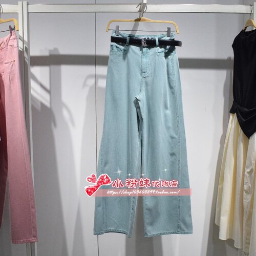 A1HAF2498 女装2025夏专柜正品新款牛仔长裤A1HAF249851-599