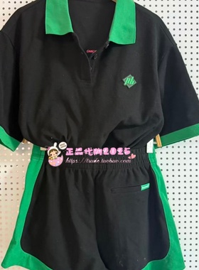 A3FBD2201女装2022夏学院风撞色针织套装A3FBD220189