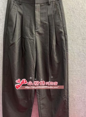 A1GBD1352 女装2025夏专柜正品新斯文通勤直筒裤A1GBD135286-499