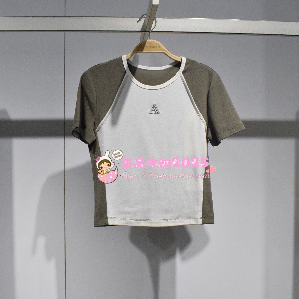 A3CNF3P34女装2025秋专柜正品新款短袖T恤A3CNF3P34H7-269