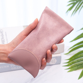 眼镜袋女抗压便携高级感眼镜包简约随身收纳保护套荔枝纹墨镜袋子